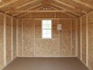 10x14 Custom Madison Front Entry Peak Shed Interior